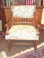 French Walnut Upholstered Arm Chair