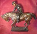 Bronze Sculptor Jockey and Horse