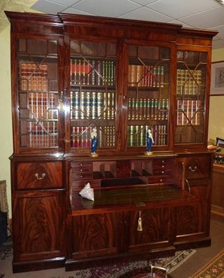 George III Breakfront Bookcase