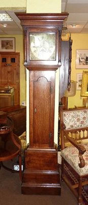 Queen Anne/ George I Oak Long case Clock