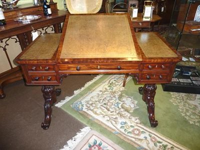 Mahogany Library Writing Table